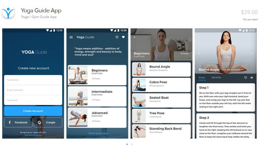 Yoga Guide Ionic App