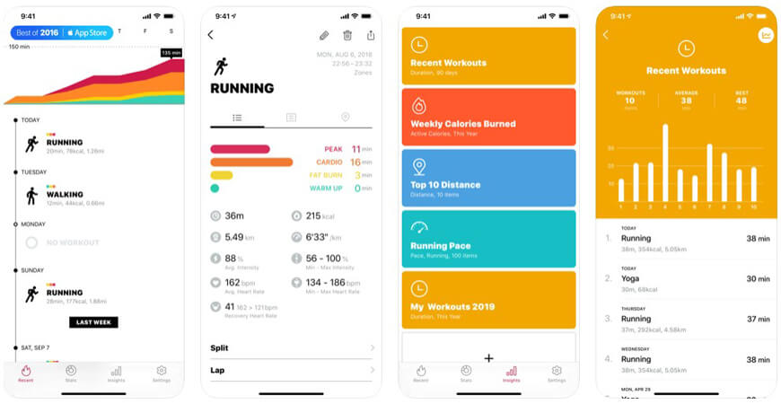 Zones for Training App