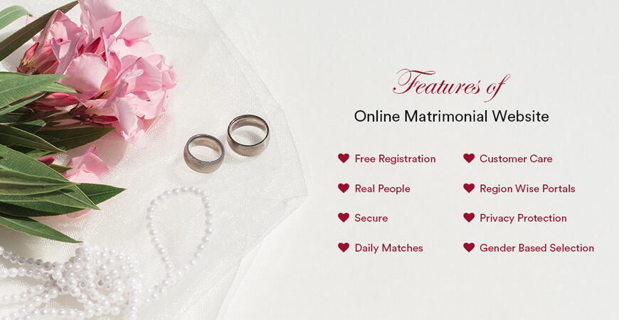 features-online matrimony website