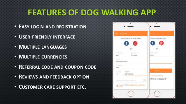 Features of On-demand Dog Walking App