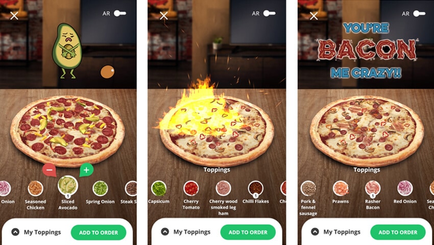 Dominos Pizza AR Application