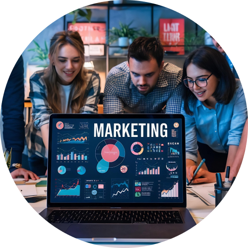 Marketing Agency Team discusses about project
