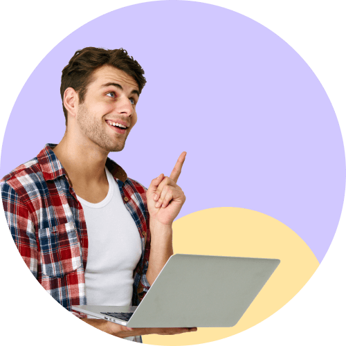 Man with laptop